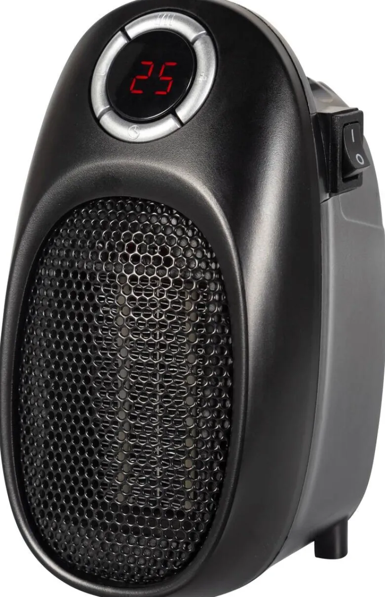 Heizlüfter WH701 schwarz Kunststoff B/H/L: ca. 12,7x16,4x9,6 cm ca. 400 W