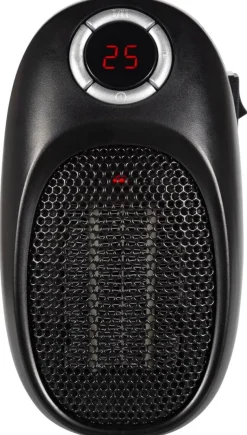 Heizlüfter WH701 schwarz Kunststoff B/H/L: ca. 12,7x16,4x9,6 cm ca. 400 W