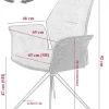 Hela Sessel SUSANNE I S grau Stoff B/H/T: ca. 65x92x64 cm