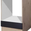 Herdumbauschrank Elva anthrazit B/H/T: ca. 60x86x60 cm