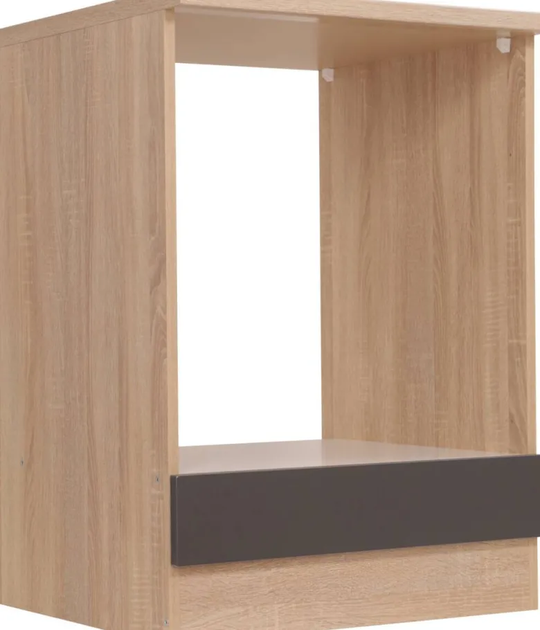 Herdumbauschrank Merle grau B/H/T: ca. 60x85x60 cm