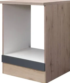 Herdumbauschrank Morena grau matt B/H/T: ca. 60x85x60 cm