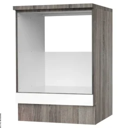 Herdumbauschrank weiß Hochglanz B/H/T: ca. 60x82x57 cm