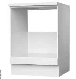 Herdumbauschrank weiß matt B/H/T: ca. 60x85x60 cm
