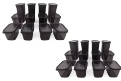 HermiaConcept Frischhaltebox-Set Marrakech 24-tlg. anthrazit