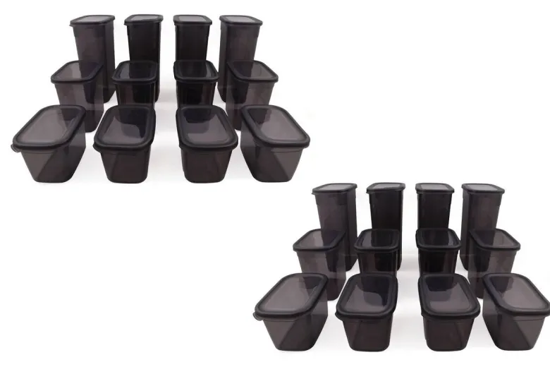 HermiaConcept Frischhaltebox-Set Marrakech 24-tlg. anthrazit