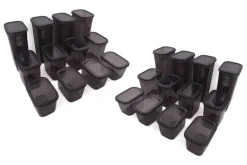 HermiaConcept Frischhaltebox-Set Marrakech 24-tlg. anthrazit