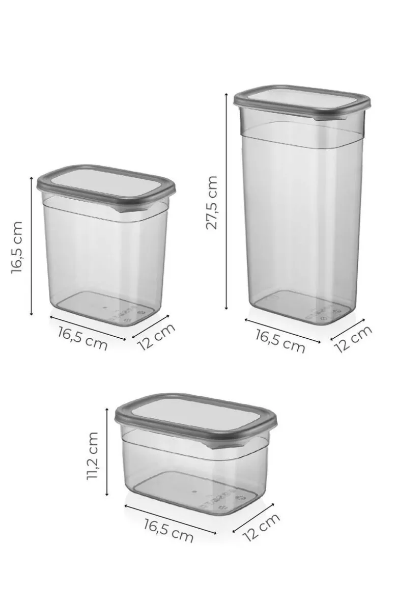 HermiaConcept Frischhaltebox-Set Marrakech 24-tlg. anthrazit