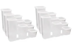 HermiaConcept Frischhaltebox-Set Salah 18-tlg. weiß