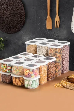 HermiaConcept Frischhaltebox-Set Salah 18-tlg. weiß
