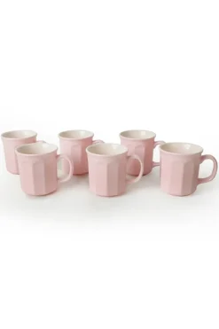 HermiaConcept Kaffeebecher 6-tlg. rosa Keramik 6 tlg.