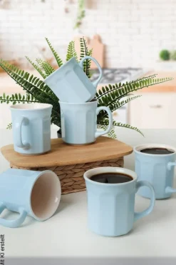 HermiaConcept Kaffeebecher 6-tlg. creme Keramik 6 tlg.