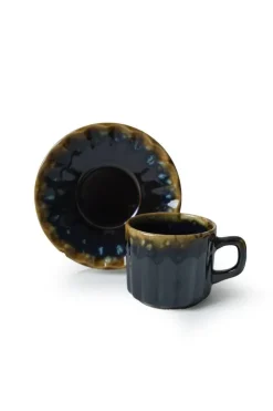 HermiaConcept Teetasse 12-tlg. gold Steingut