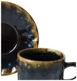HermiaConcept Teetasse 12-tlg. gold Steingut