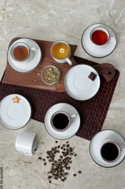 HermiaConcept Teetasse 12-tlg. weiß Steingut
