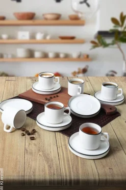 HermiaConcept Teetasse 12-tlg. weiß Steingut
