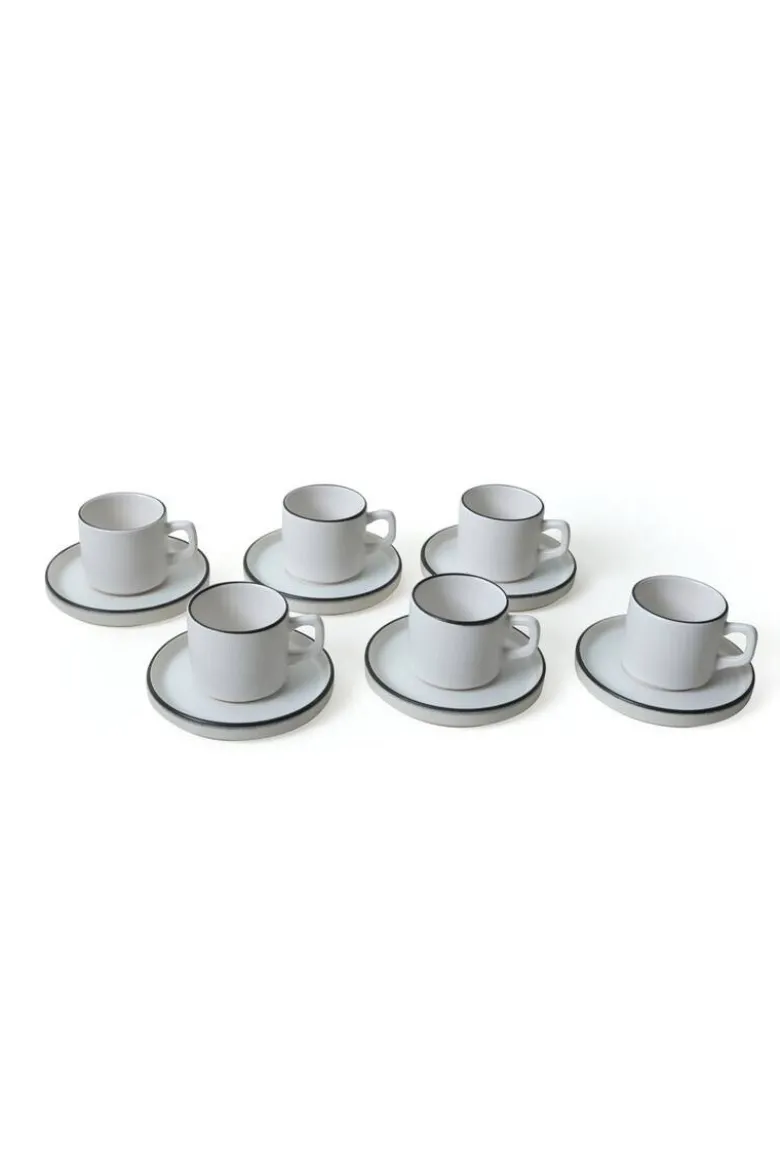 HermiaConcept Teetasse 12-tlg. weiß Steingut