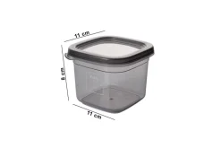 HermiaConcept Vorratsdosenset 12-tlg. anthrazit B/H/T/L/D: ca. 10x9,5x10x10x10 cm