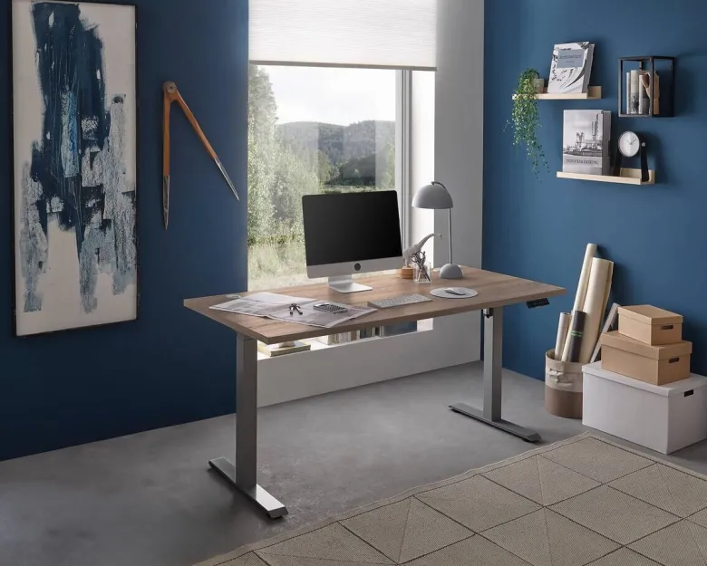 höhenverstellbarer Schreibtisch Pronto 2 Eiche Sonoma Nachbildung B/H/T: ca. 160x75x77 cm