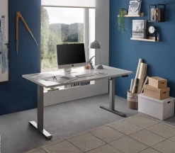 höhenverstellbarer Schreibtisch Pronto 2 weiß B/H/T: ca. 160x75x77 cm