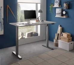 höhenverstellbarer Schreibtisch Pronto 2 weiß B/H/T: ca. 160x75x77 cm
