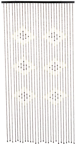 HI Fliegengitter braun Holz B/H: ca. 90x175 cm