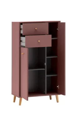 Highboard Bjarne mauve B/H/T: ca. 60,2x103,4x33,05 cm