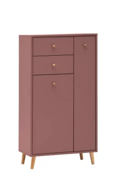 Highboard Bjarne mauve B/H/T: ca. 60,2x103,4x33,05 cm