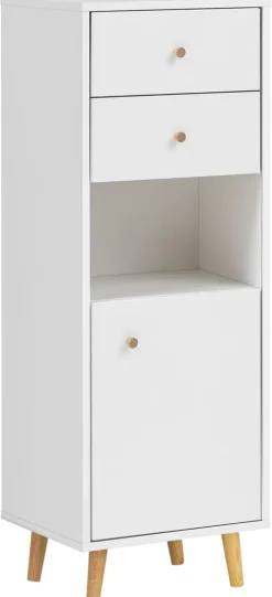 Highboard Bjarne weiß matt B/H/T: ca. 40,3x113,4x33,05 cm