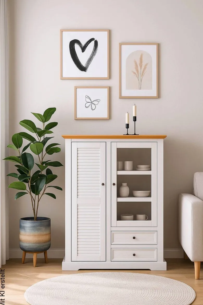 Highboard Breda B/H/T: ca. 114x156x42 cm