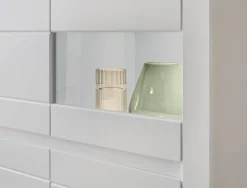 Highboard Chester weiß matt B/H/T: ca. 165x132x42 cm