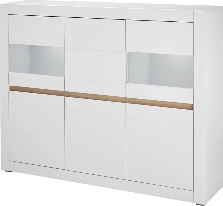 Highboard Chester weiß matt B/H/T: ca. 165x132x42 cm