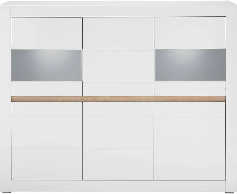 Highboard Chester weiß matt B/H/T: ca. 165x132x42 cm