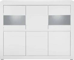Highboard Chester weiß matt B/H/T: ca. 165x132x42 cm