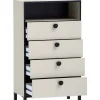 Highboard Edda beige hell B/H/T: ca. 60,2x103,4x33,05 cm