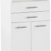 Highboard Emmi weiß matt B/H/T: ca. 59,8x110,5x32,6 cm