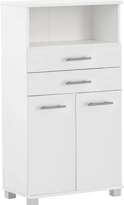 Highboard Emmi weiß matt B/H/T: ca. 59,8x110,5x32,6 cm