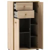 Highboard Flora Eiche B/H/T: ca. 60,2x104,4x33,05 cm