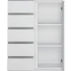 Highboard Fribo Alpinweiß Spanplatte B/H/T: ca. 83x114x40 cm
