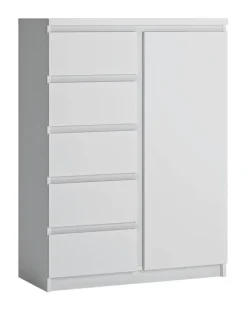 Highboard Fribo Alpinweiß Spanplatte B/H/T: ca. 83x114x40 cm