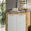 Highboard Jam Eiche Wotan Nachbildung weiß B/H/T: ca. 80x88x35 cm