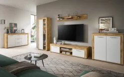 Highboard Jam Eiche Wotan Nachbildung weiß B/H/T: ca. 80x88x35 cm