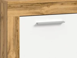 Highboard Jam Eiche Wotan Nachbildung weiß B/H/T: ca. 80x88x35 cm