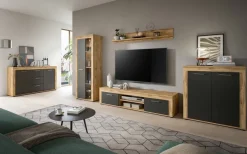 Highboard Jam Eiche Wotan Nachbildung grau B/H/T: ca. 80x88x35 cm