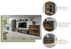Highboard Jam Matera Nachbildung Old Wood Nachbildung B/H/T: ca. 88x80x35 cm