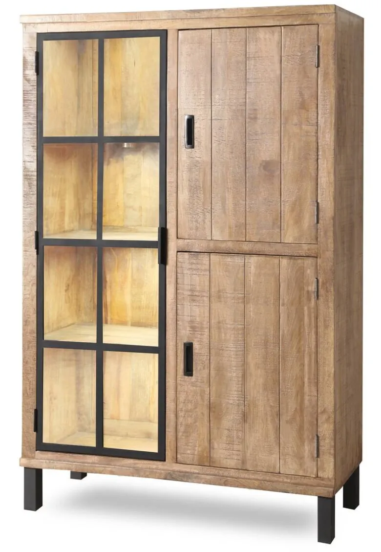 Highboard Kali latte Mango B/H/T: ca. 100x145x40 cm