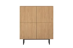 Highboard Kalmar Oak Stone Nachbildung B/H/T: ca. 115x137x40 cm