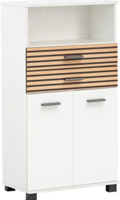 Highboard Katta weiß matt B/H/T: ca. 59,8x110,5x32,6 cm