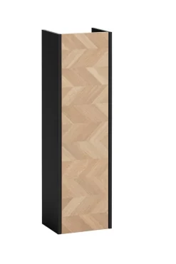 Highboard Lorna mattschwarz Eiche Nachbildung B/H/T: ca. 30,2x106,1x23,4 cm