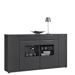 Highboard Mailand anthrazit matt MDF B/H/T: ca. 192x108x40 cm